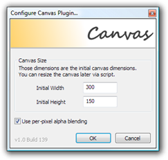 Configure Canvas Plugin